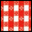 Red and white Checked